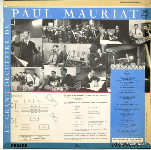 MAURIAT, PAUL le grand orchestre de paul mauriat 842.120PY