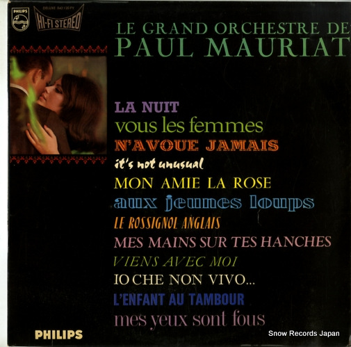 MAURIAT, PAUL le grand orchestre de paul mauriat 842.120PY