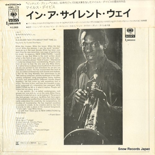 DAVIS, MILES in a silent way SOPL-170