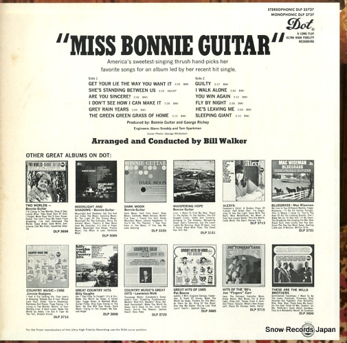 GUITAR, BONNIE miss bonnie guitar DLP25737