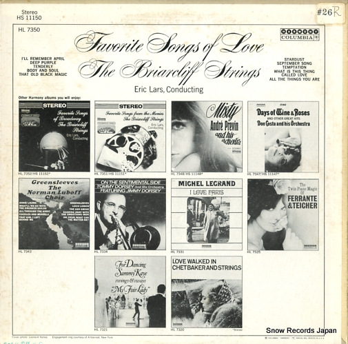 BRIARCLIFF STRINGS, THE favorite songs of love HS11150