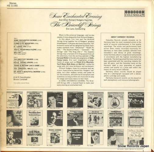 BRIARCLIFF STRINGS, THE some enchanted evening and other richard rodgers favorites HL7365
