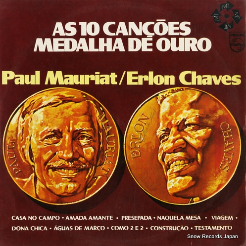 MAURIAT, PAUL / ERLON CHAVES as 10 cancoes medalha de ouro 6300.084