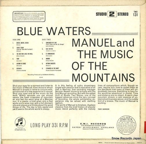 MANUEL AND THE MUSIC OF THE MOUNTAINS blue water TWO131