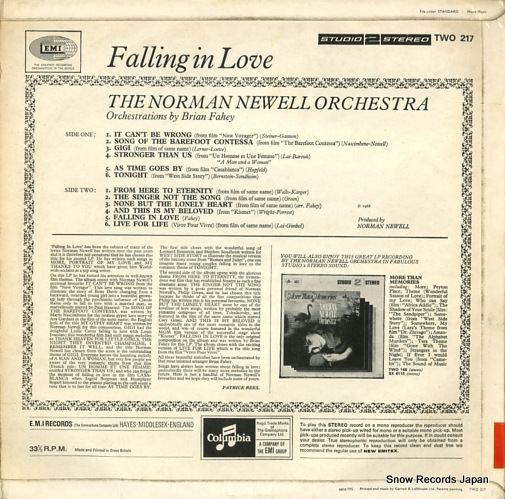NEWELL, NORMAN falling in love TWO217