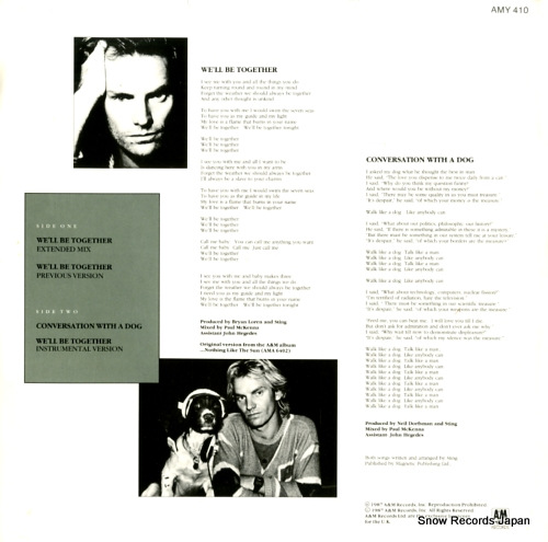 STING we'll be together AMY410