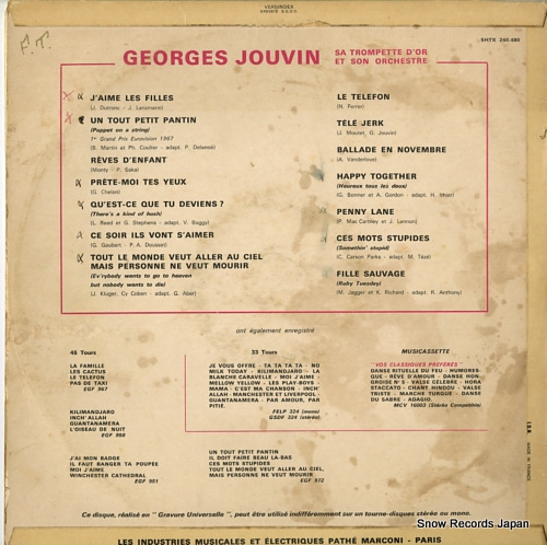 JOUVIN, GEORGES trompette d'or SHTX240.480