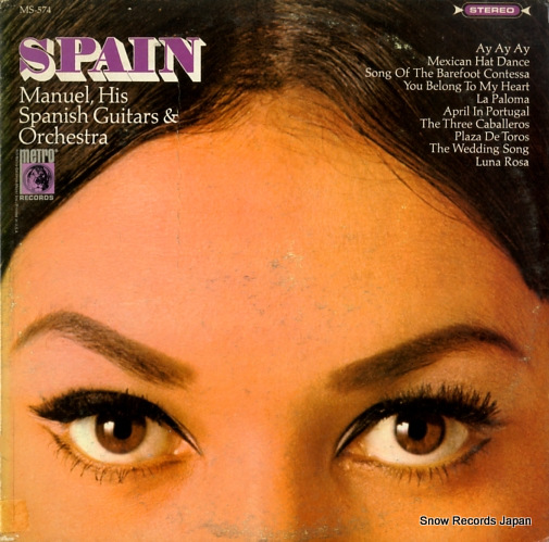 MANUEL HIS SPANISH GUITARS, AND ORCHESTRA spain MS-574