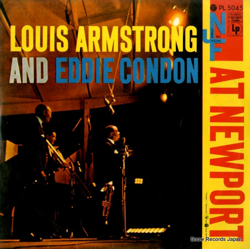 ARMSTRONG, LOUIS, AND EDDIE CONDON louis armstrong and eddie condon at newport PL5045