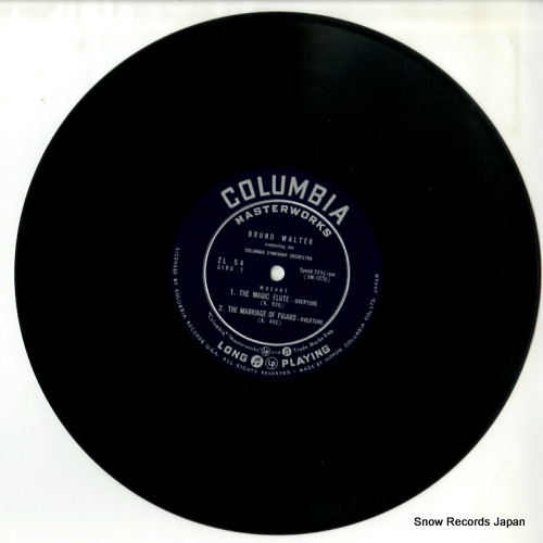 WALTER, BRUNO mozart; the magic flute overture ZL-54
