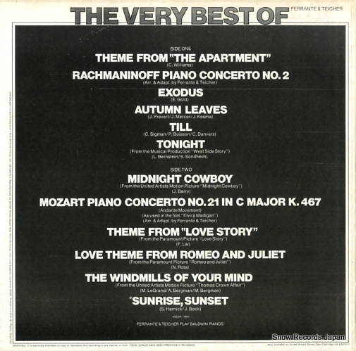 FERRANTE AND TEICHER the very best of ferrante & teicher UA-LA379-E