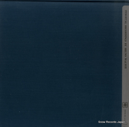WALTER, BRUNO immortal recordings by bruno walter 9 BWM-40-C