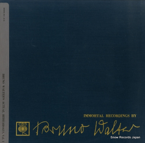 WALTER, BRUNO immortal recordings by bruno walter 9 BWM-40-C