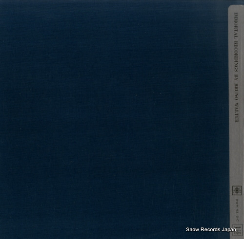 WALTER, BRUNO immortal recordings by bruno walter 10 BWM-43-C