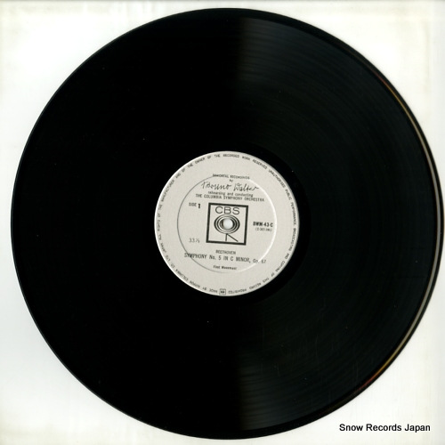 WALTER, BRUNO immortal recordings by bruno walter 10 BWM-43-C