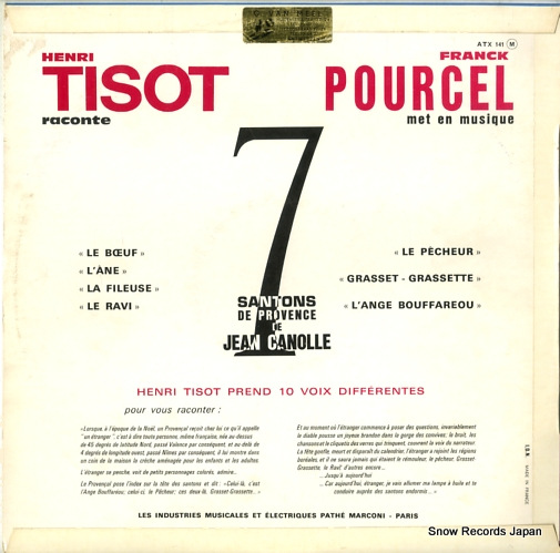 POURCEL, FRANCK / HENRI TISOT 7 santos de provence ATX141