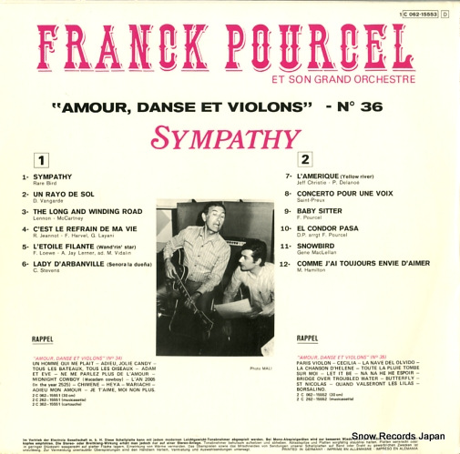 POURCEL, FRANCK amour danse et violons n36 1C062-15553