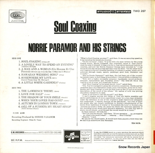 PARAMOR, NORRIE soul coaxing TWO207