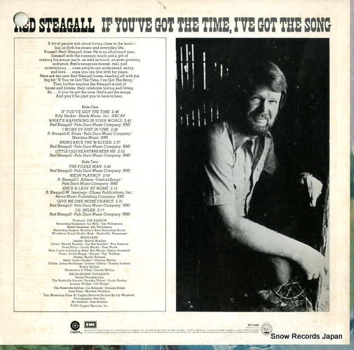STEAGALL, RED if you've got the time, i've got the song ST-11228