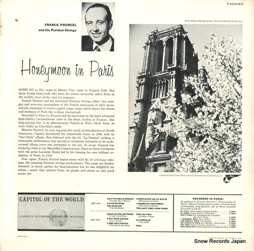 POURCEL, FRANCK haneymoon in paris T10040