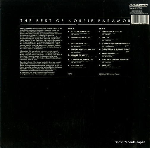 PARAMOR, NORRIE the best of norrie paramor REC512