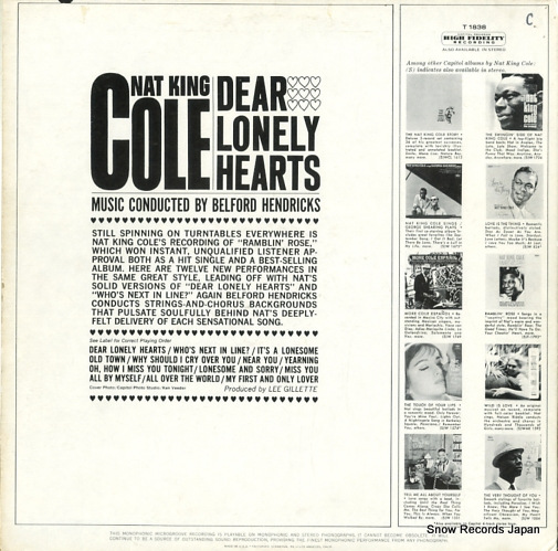 COLE, NAT KING dear lonely hearts T1838
