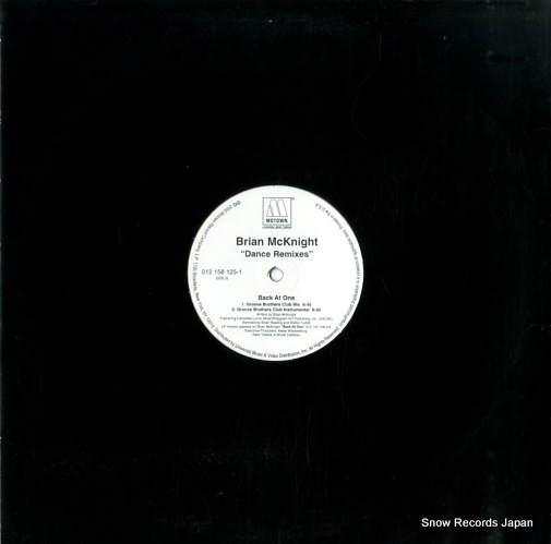 MCKNIGHT, BRIAN 6, 8, 12 / back at one dance remixes 012158125-1
