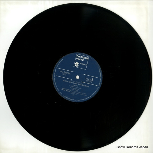 PECLARD, ETIENNE, AND ROLAND PIDOUX offenbach; suites pour deux violoncelles VIC-28034