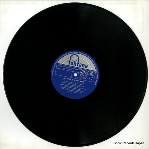 AYLER, ALBERT my name is albert ayler SFON-7053