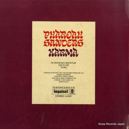 SANDERS, PHAROAH karma AS-9181