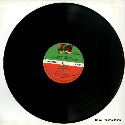 COLEMAN, ORNETTE to whom who keeps a record P-10085A