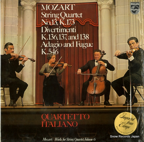 ꥢڻͽ mozart; string quartet no.13, k.173 6500645