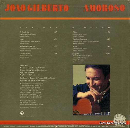 GILBERTO, JOAO amoroso P-10400W