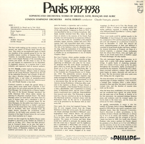 DORATI, ANTAL paris 1913 1938 SAL3637