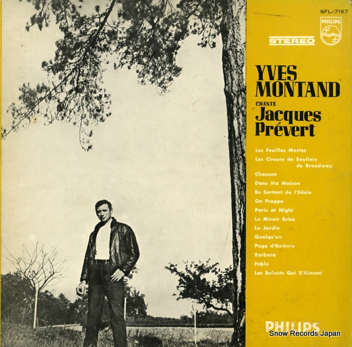 MONTAND, YVES chante jacques prevert SFL-7167