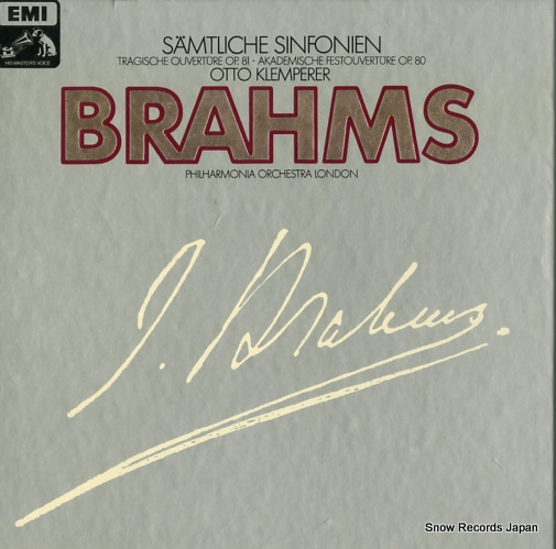 KLEMPERER, OTTO brahms; samtliche sinfonien 1C137-50034