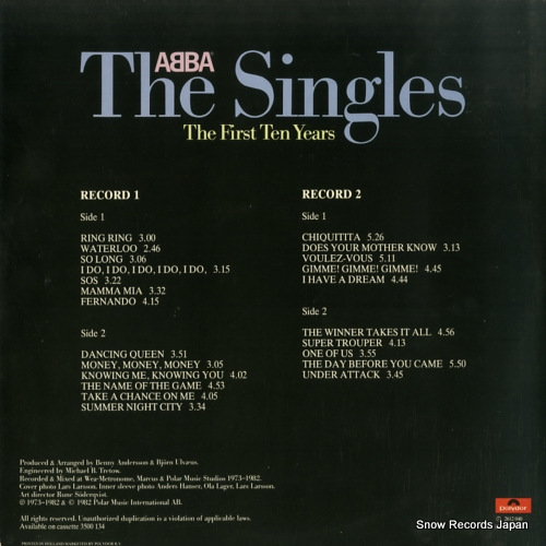 ABBA the singles - the first ten years 2612040