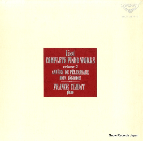 CLIDAT, FRANCE liszt; complete piano works vol.2 SLC(V)2274