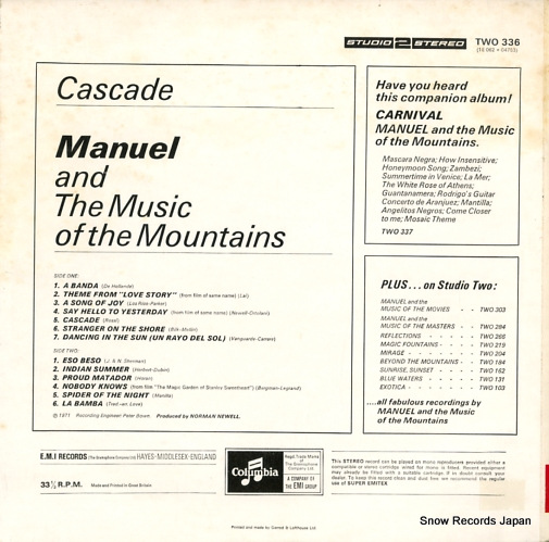 MANUEL AND THE MUSIC OF THE MOUNTAINS cascade TWO336