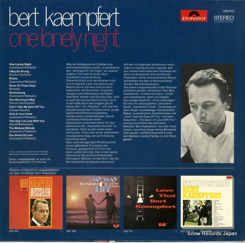 KAEMPFERT, BERT one lonely night 184313