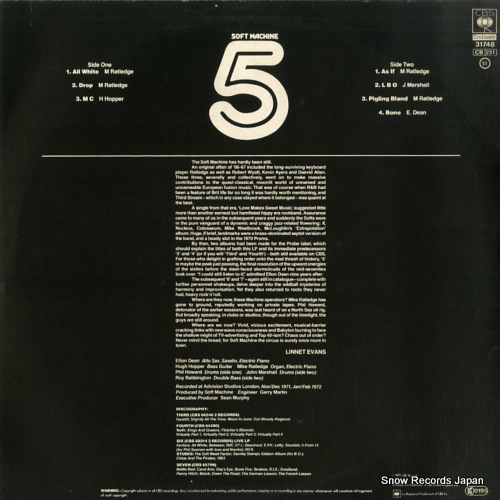 SOFT MACHINE fifth EMB31748