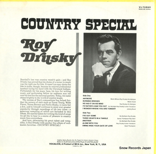 DRUSKY, ROY country special VL73909