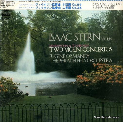 STERN, ISAAC mendelssohn & tchaikovsky; two violin concertos SONC10316