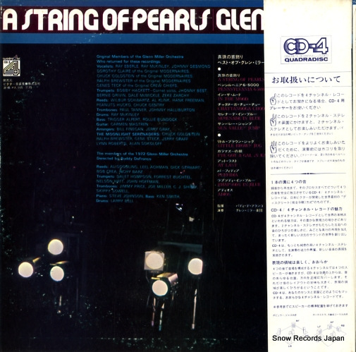 MILLER, GLENN a string of pearls CD4W-7023