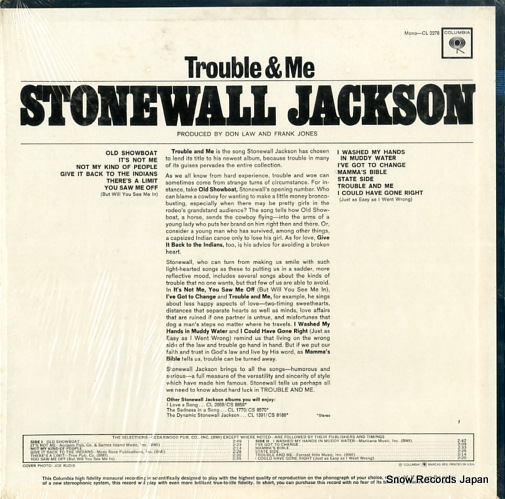 JACKSON, STONEWALL trouble & me CL2278
