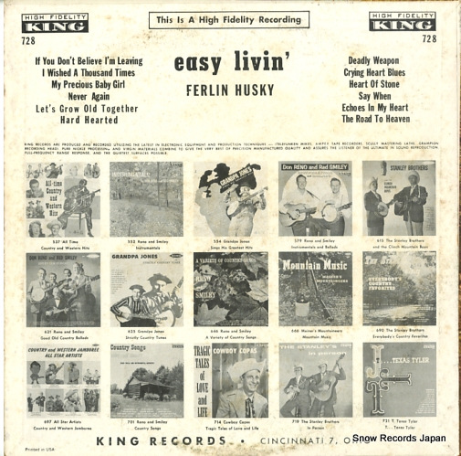 HUSKY, FERLIN easy livin KING728