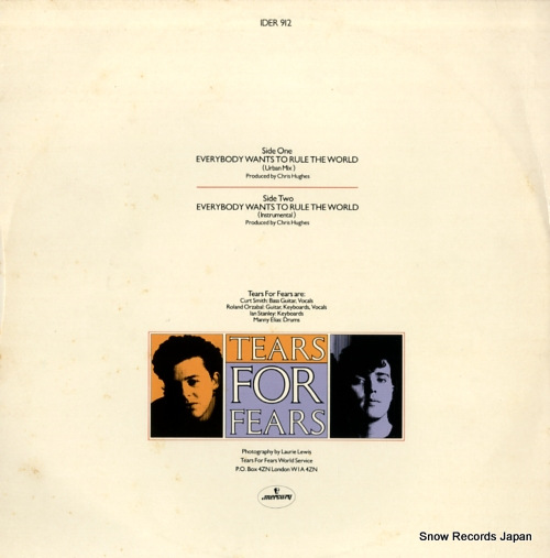 TEARS FOR FEARS everybody wants to rule the world (urban mix) IDER912