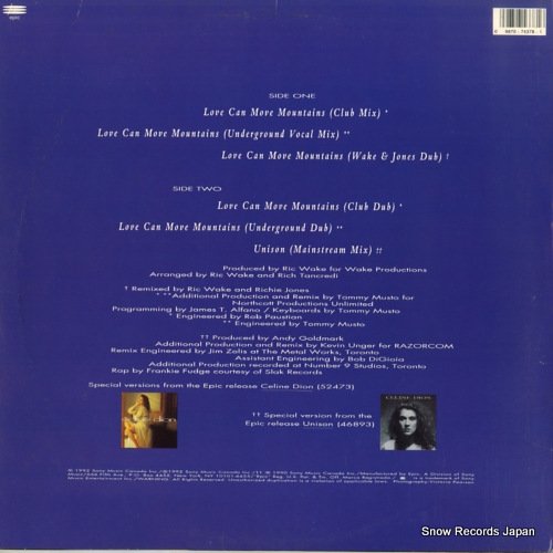 DION, CELINE love can move mountains 49-74378