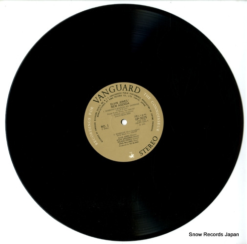 JONES, ELVIN new agenda GP-3025