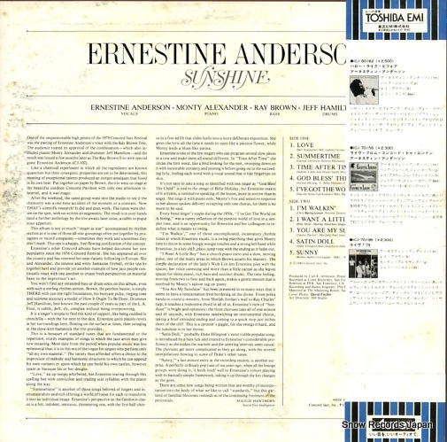 ANDERSON, ERNESTINE sunshine ICJ-70198